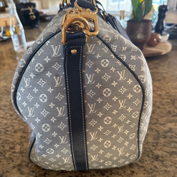 SOLD Louis Vuitton Black and Gray Monogram Satchel - Picture 3 of 5